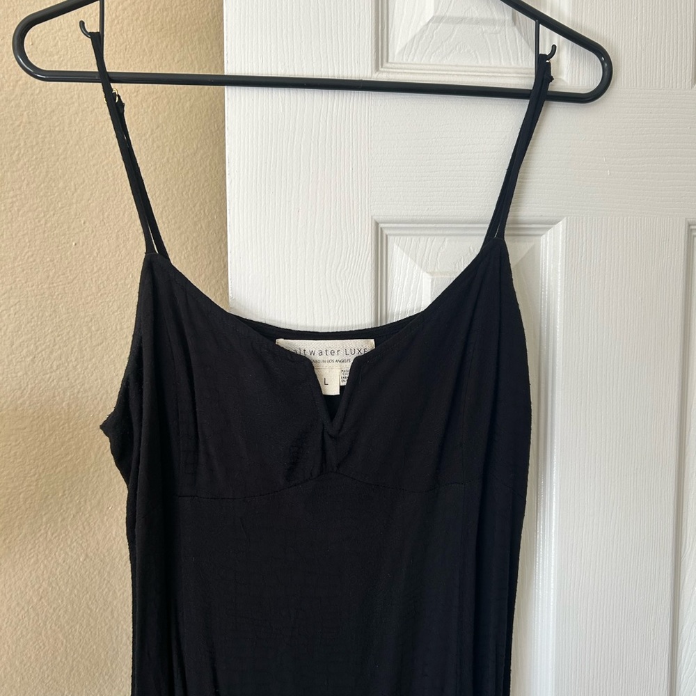 Saltwater LUXE Black Textured Dress